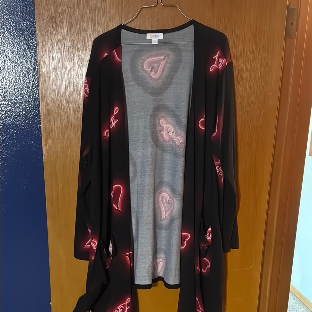 LuLaRoe Gray and Black Cardigan